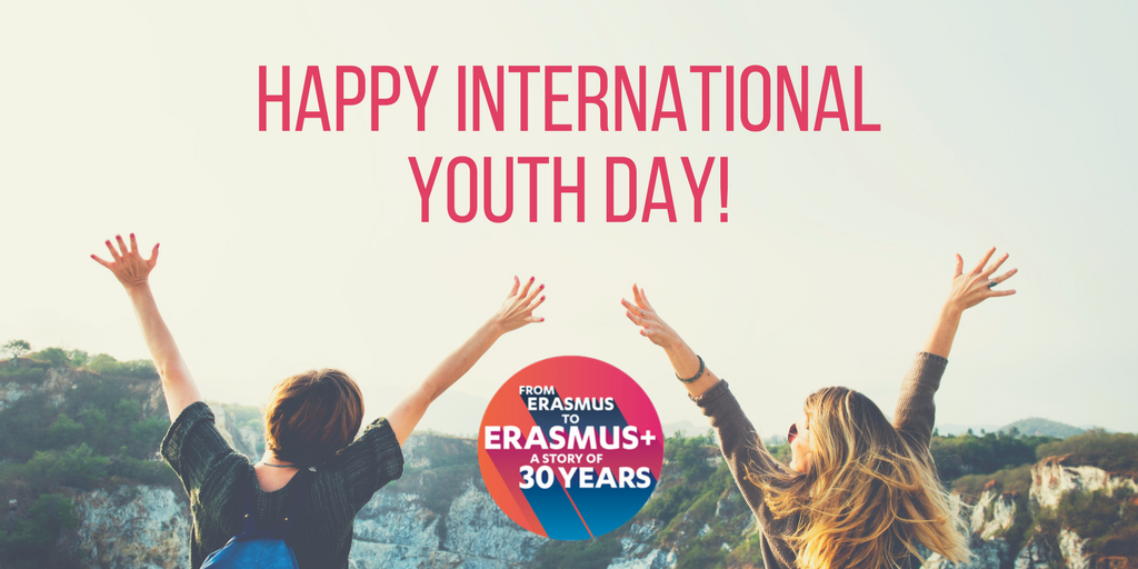 EUErasmusPlus's tweet photo. Happy International Youth Day! Its theme is “Youth Building Peace”-get inspired with relevant #ErasmusPlus projects! https://t.co/A5kDasTGLJ https://t.co/XQMSV1Soaq
