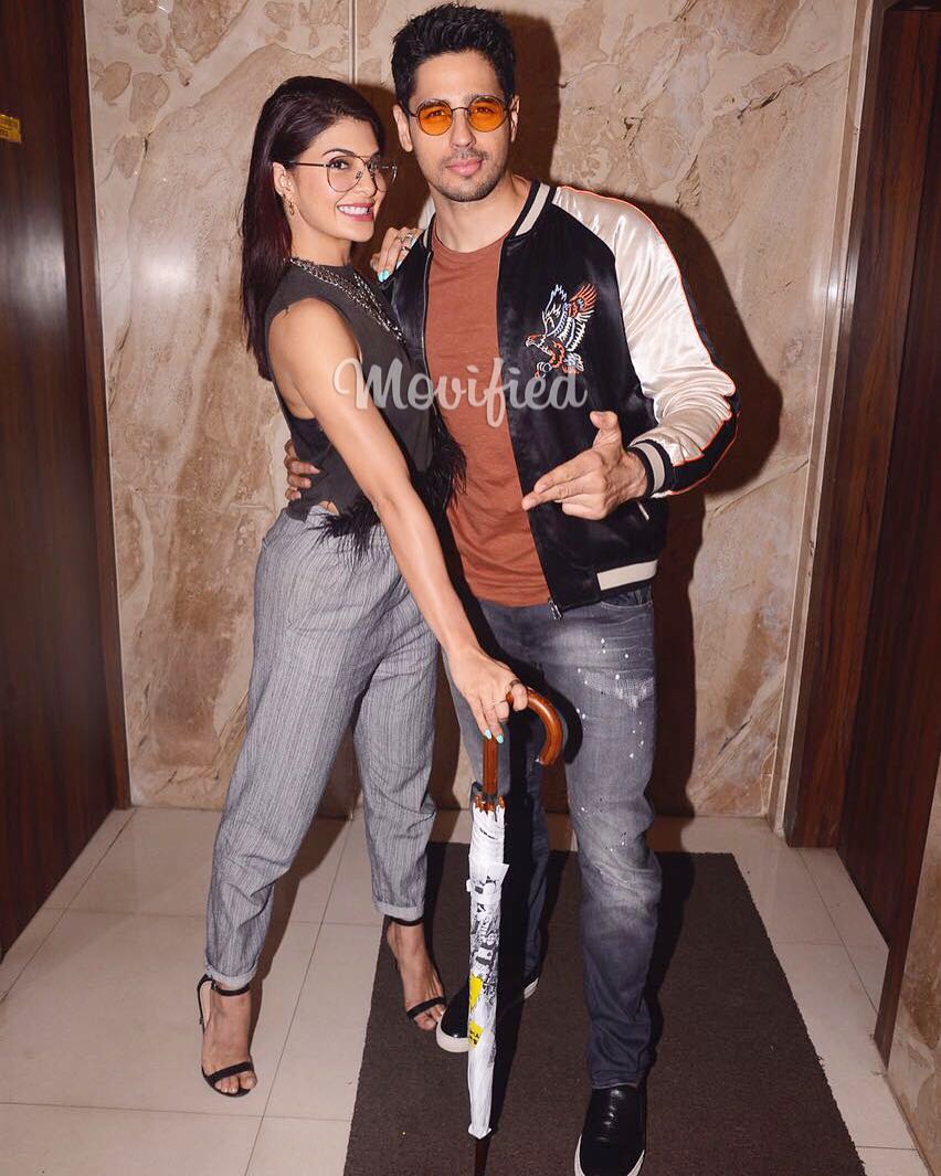 MovifiedBolly's tweet photo. .@S1dharthM @Asli_Jacqueline at the promotions of #AGentleman @foxstarhindi https://t.co/bNIghhbLBX