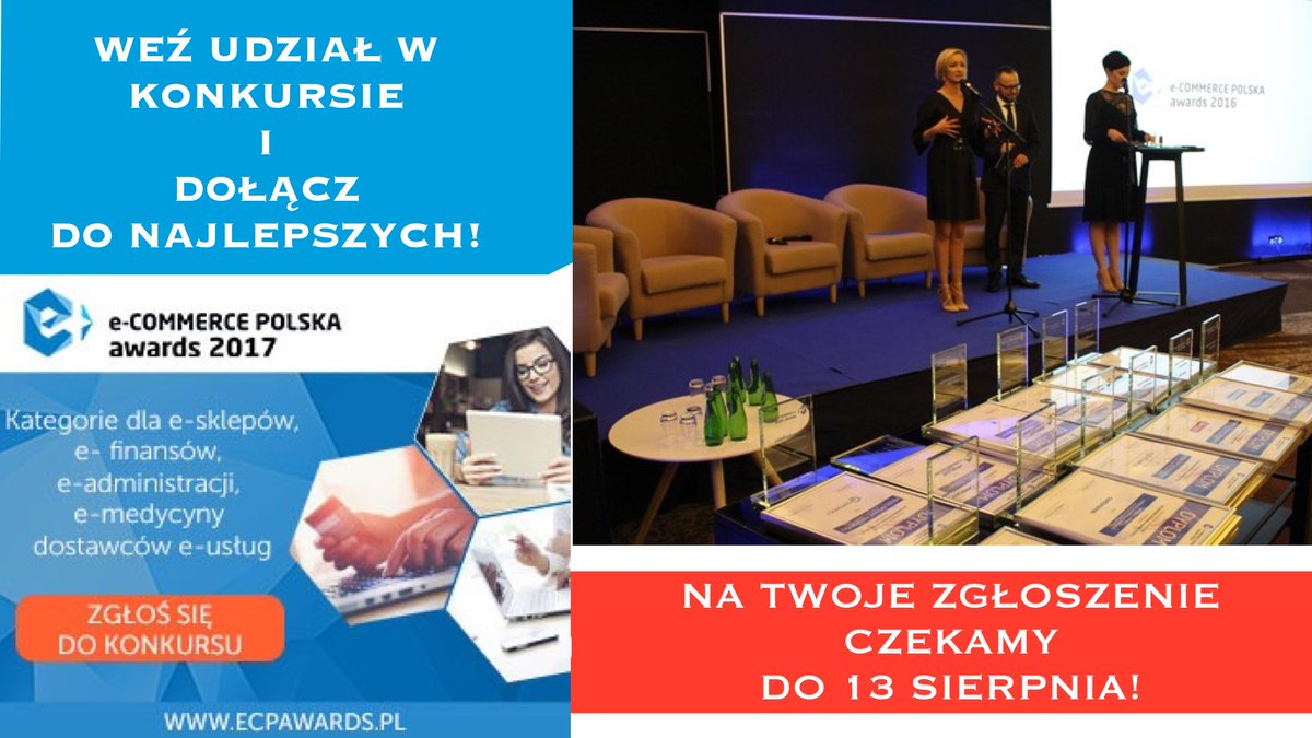 UWAGA! Tylko do 13 sierpnia czekamy na Wasze zgłoszenia - formularz - ecpawards.pl/zglos