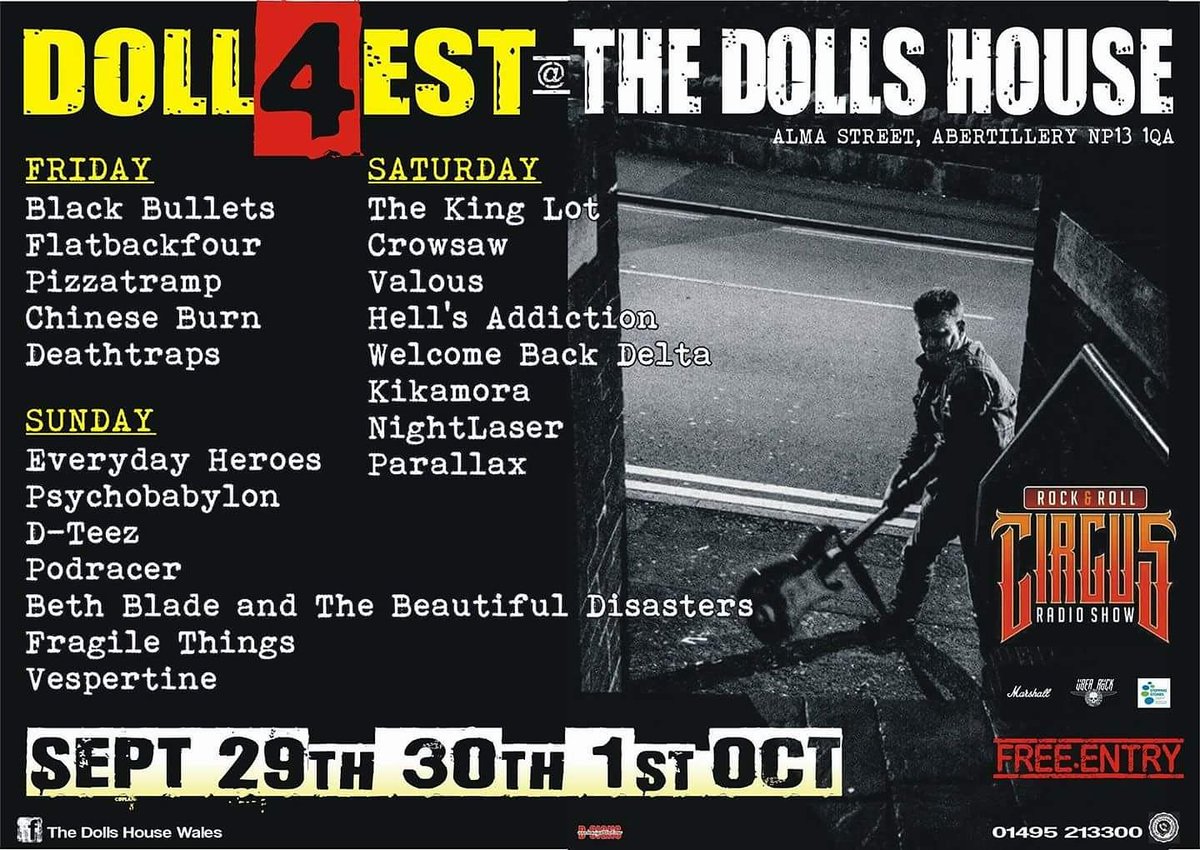 Check out what The Rock'n'Roll Circus Events has coming up for you next month at <a href="/DollsHouseWales/">The Dolls House</a> 
<a href="/Ceri_RockNMetal/">Ceri Davies</a> 
<a href="/therocknrollcir/">paul cairns</a>