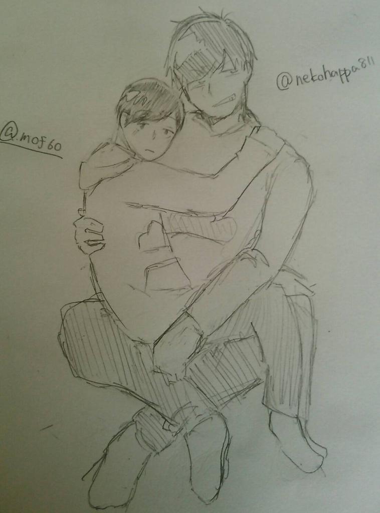 mof60's tweet photo. #おそチョロ #絵描きさんと繋がりたい #絵描きさんとつながりたい 
ねこはっぱ×もふでコラボいたしましたっ
チョロ松のみ年齢操作((14歳
おそチョロです😏 https://t.co/AynMSPEXUW