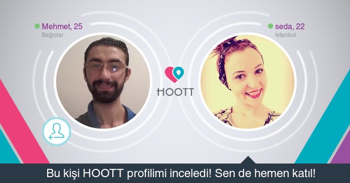 #HOOTTapp Yakınındaki kişilerle sohbet etmek için HOOTT indir. HOOTT ile Eğlen! goo.gl/jPUaB0