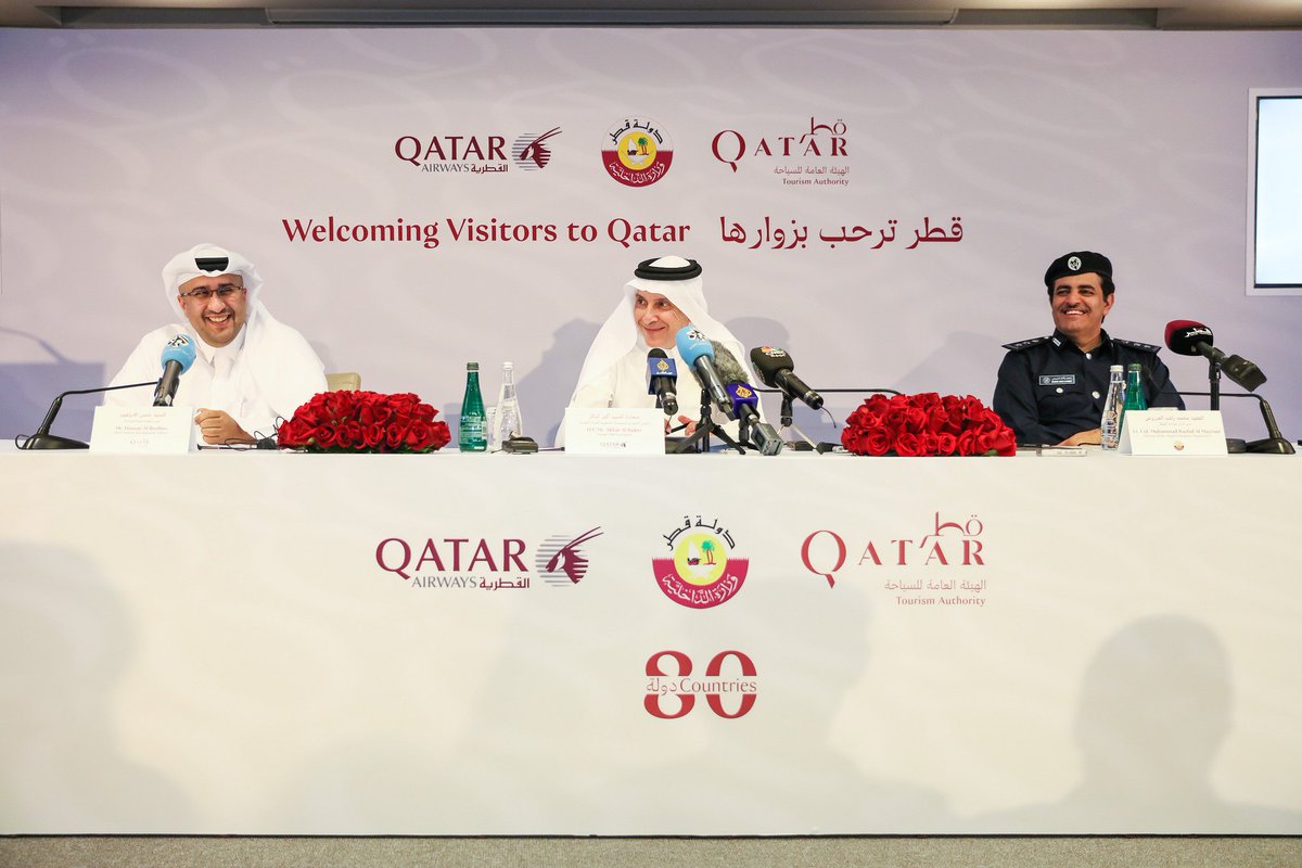 qatarairways's tweet photo. Effective immediately, citizens of 80 countries can avail visa-free entry into #Qatar. Read more at https://t.co/sTfUqpTnGa #QatarAirways https://t.co/Bnss80G3O3