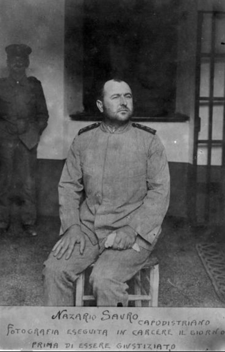 marinapiva67's tweet photo. #ricordiamodomani 10/8/1916 a Pola viene giustiziato dagli Austriaci Nazario Sauro, medaglia d'oro al Valor Militare alla memoria. https://t.co/p1Hxp39xxK