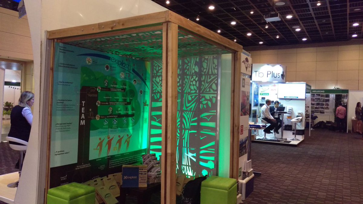 ExiplastCo's tweet photo. Estamos en #CONSTRUVERDE2017, los esperamos en El Cubo Colsubsidio para que conozcan los beneficios de nuestras envolventes inteligentes. https://t.co/SX9UxNwkWt