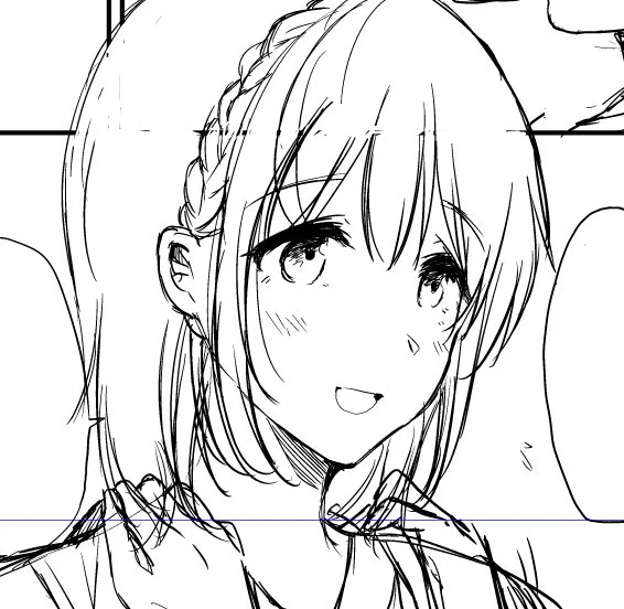 タレ目キャラ描くの久々でどういう目描けばかわいいのかようわからんくなってきた 