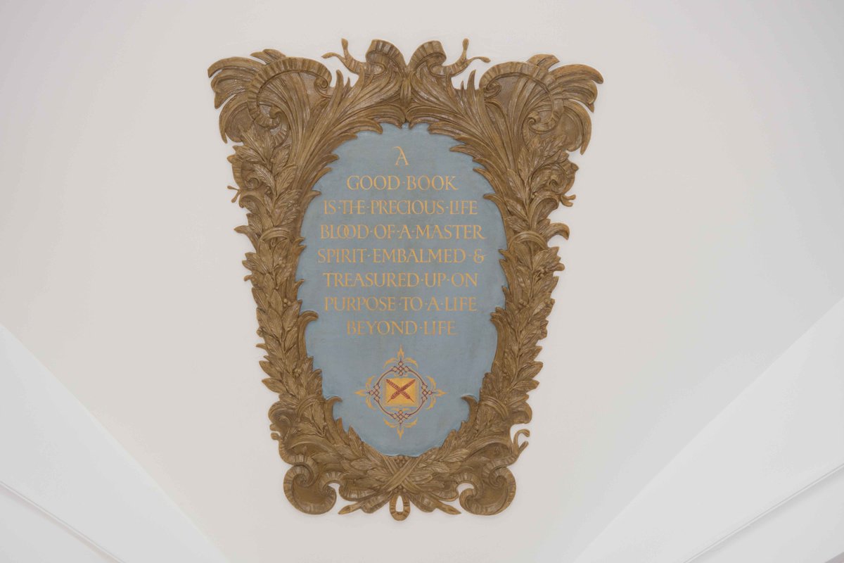 These beautiful carvings can be seen in Sammy Ofer Centre library. What's your favourite book? #bookloversday