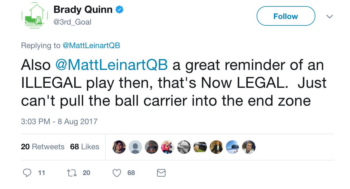 goodoldsport_'s tweet photo. Things got chippy between two NFL busts, and the loser is us - for being forced to read Brady Quinn's boring personality on Twitter #USC #ND https://t.co/7pIbdD1D5G