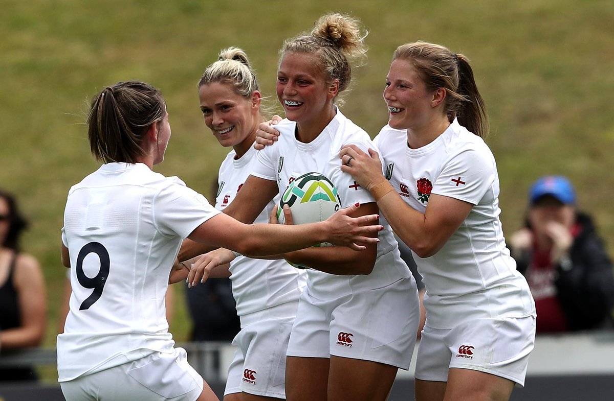 EnglandRugby's tweet photo. MATCH REPORT | #RedRoses kick-start #WRWC2017 campaign with 56-5 win against Spain. Full story: https://t.co/bKXd6Quveu https://t.co/fntA8LBoLt