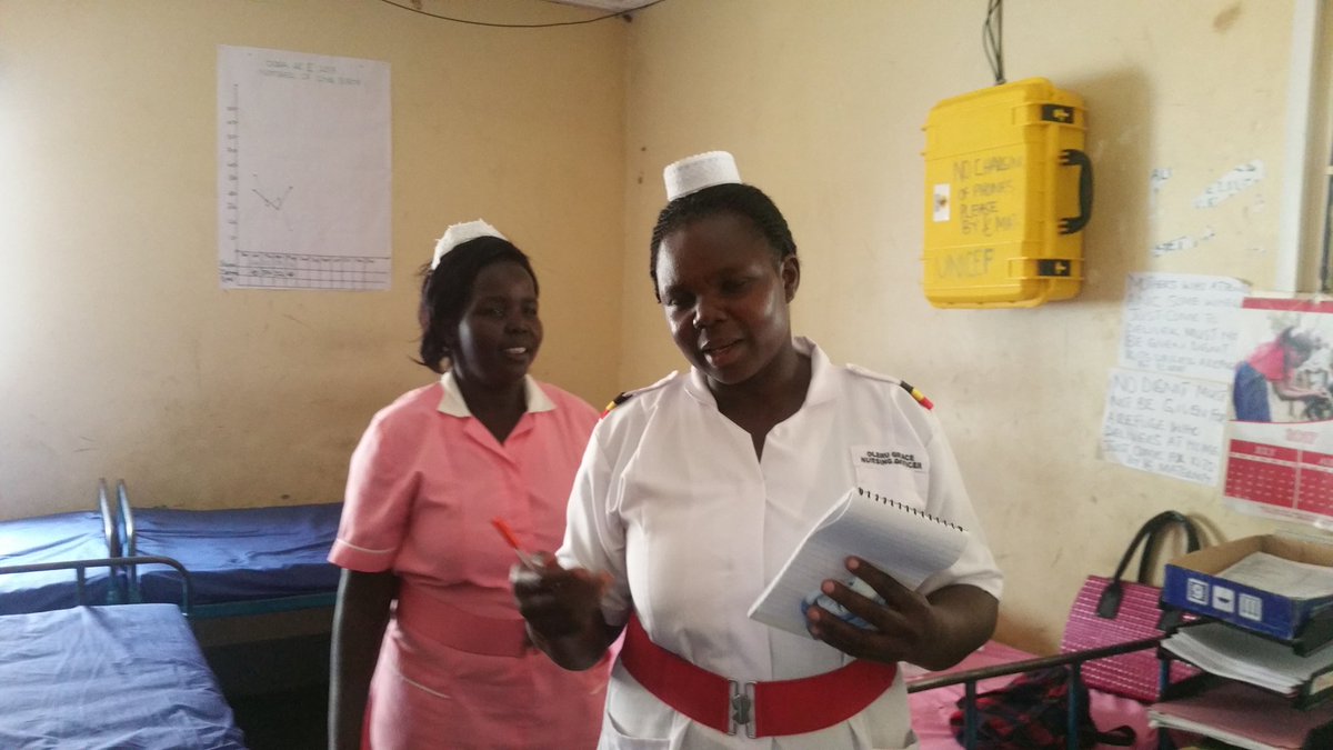 SwedeninUG's tweet photo. Grace, midwife, assists both refugees and host community in Rhino camp. Supported by Sweden through @UNICEFUganda https://t.co/qRjYbfKfyz