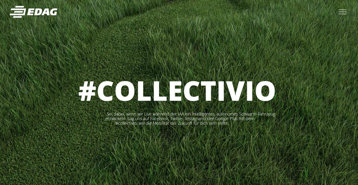 EDAGGroup's tweet photo. Wir trauen uns, innerhalb zwei Wochen ein Fahrzeugkonzept zu entwickeln, LIVE auf der #IAA2017 https://t.co/65yDC5HQdV #collectivio https://t.co/8FfsLGAOBW
