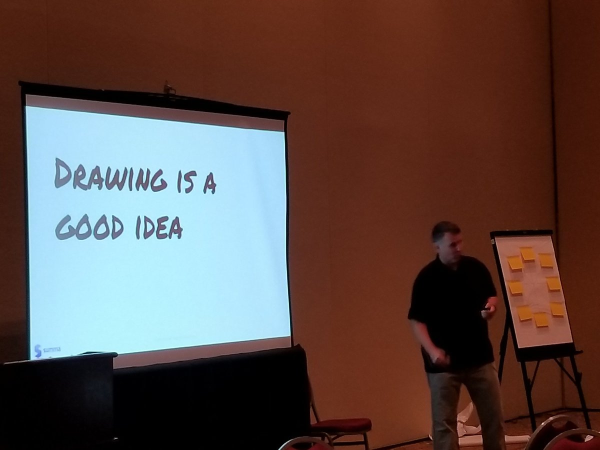 Chris_Ruch's tweet photo. The Big Agile Draw. #Agile2017 #SummaAgile17 @GaryGreenwood6 @markelotter https://t.co/n05CMLaaVm
