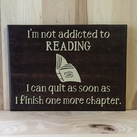 Just one more, I promise! #BookLoversDay #funnysigns