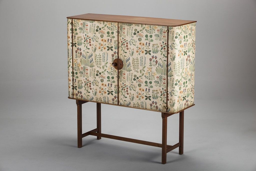 Researching MacGuffin Nº5 THE CABINET: 1950's Josef Frank Upholstered Norden Flora Cabinet