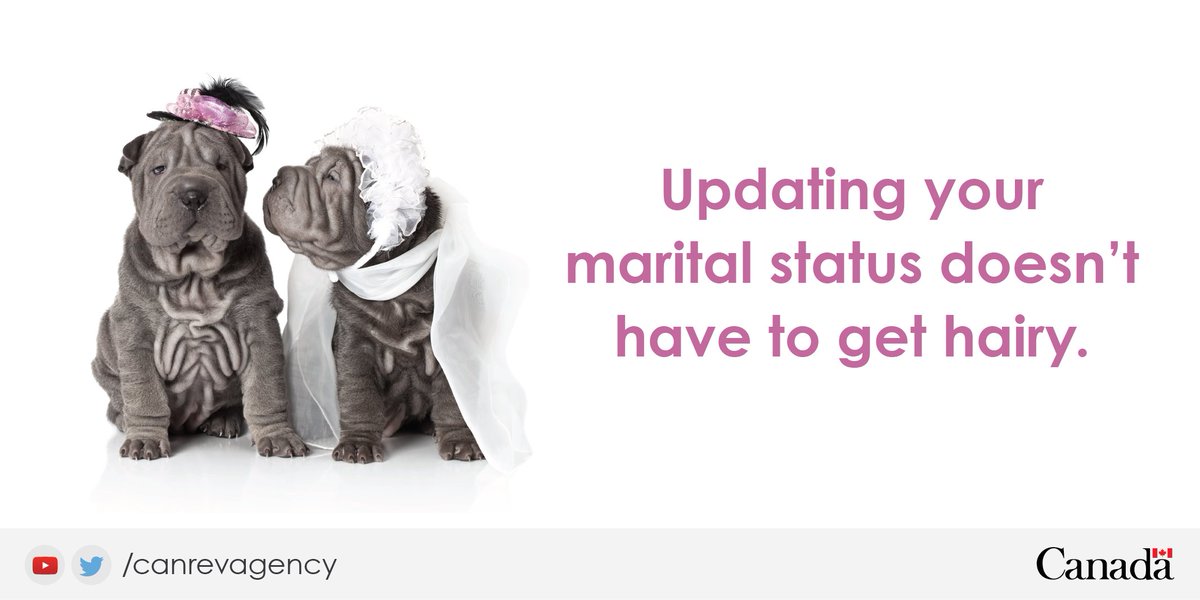 Saying "I do" this summer? Updating your marital status with the CRA is easy. ow.ly/5Ej030eatsT