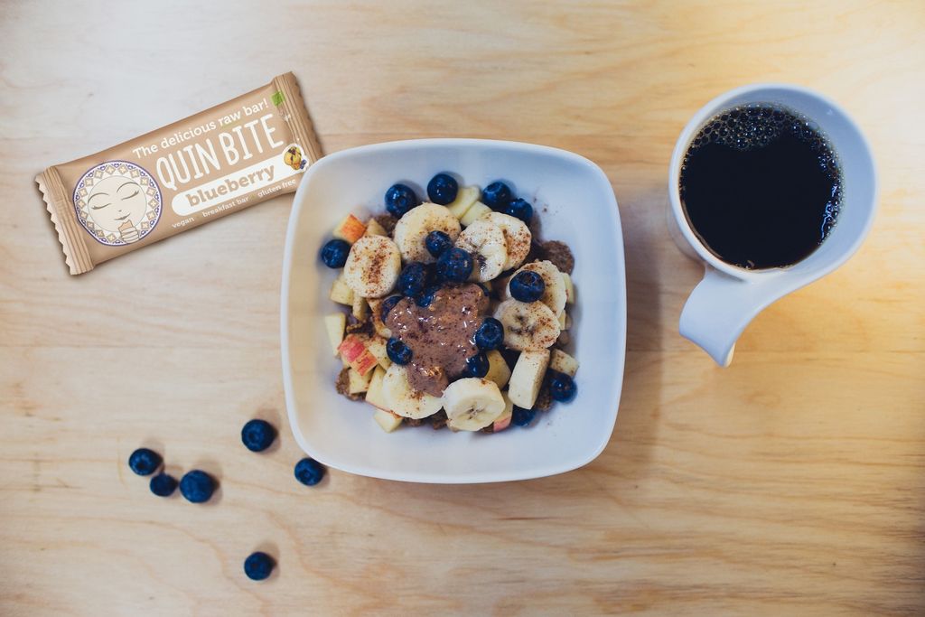 QuinBite's tweet photo. Coffee and breakfast = best friends forever ☕. Tag your best friend and challenge him/her to shere their favorite breakfast! 🍓🍊🍌 https://t.co/5UC4BFo671