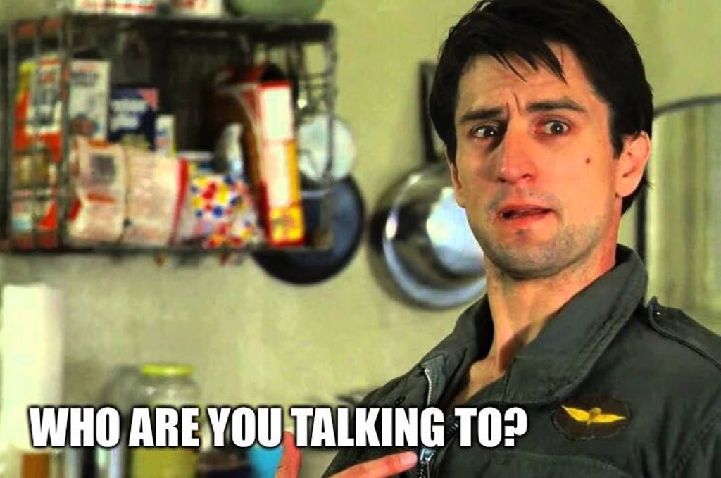 Quotedbadly's tweet photo. "Who are you talking to?" #Taxidriver #BadlyQuoted Movies https://t.co/8Ef5s7c1VX