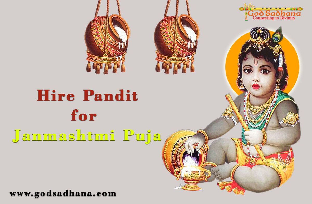 GodSadhana's tweet photo. https://t.co/fi0xsRn6oM Click & #Hire #Professional #Pandit for #Janmashtmi #Puja from #godsadhana #bookapandit #Lordkrishna #shreekrishna https://t.co/j8SxcFppxj