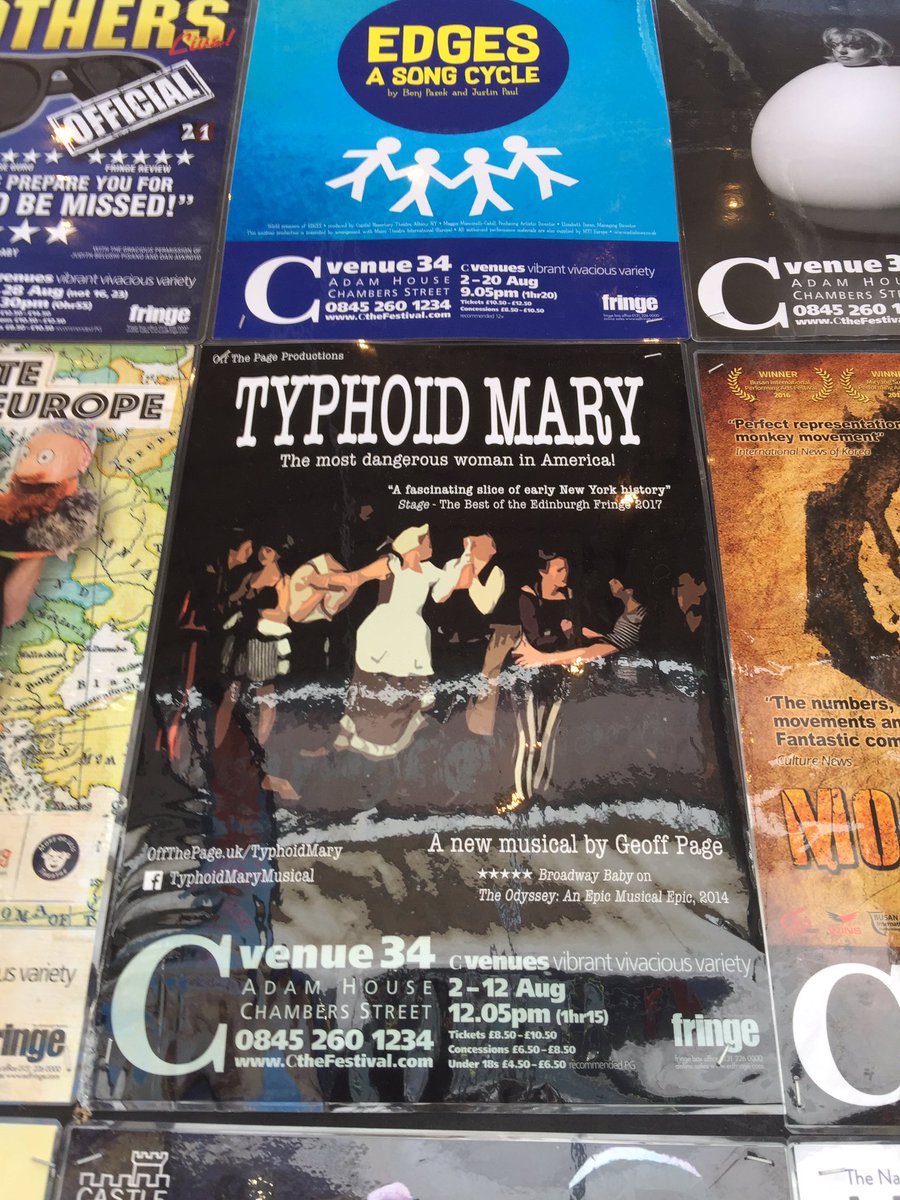 easternangles's tweet image. Another sunny @edfringe morning - on way to @Cvenues for @OTPProductions #typhoidmary ...