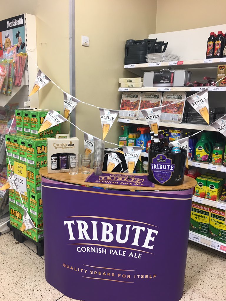 SABrewNational's tweet photo. Sampling today at @Tesco_SouthWest @FalmouthWeek  @FoxyCadno @StAustellBrew https://t.co/05HmzM5MSM