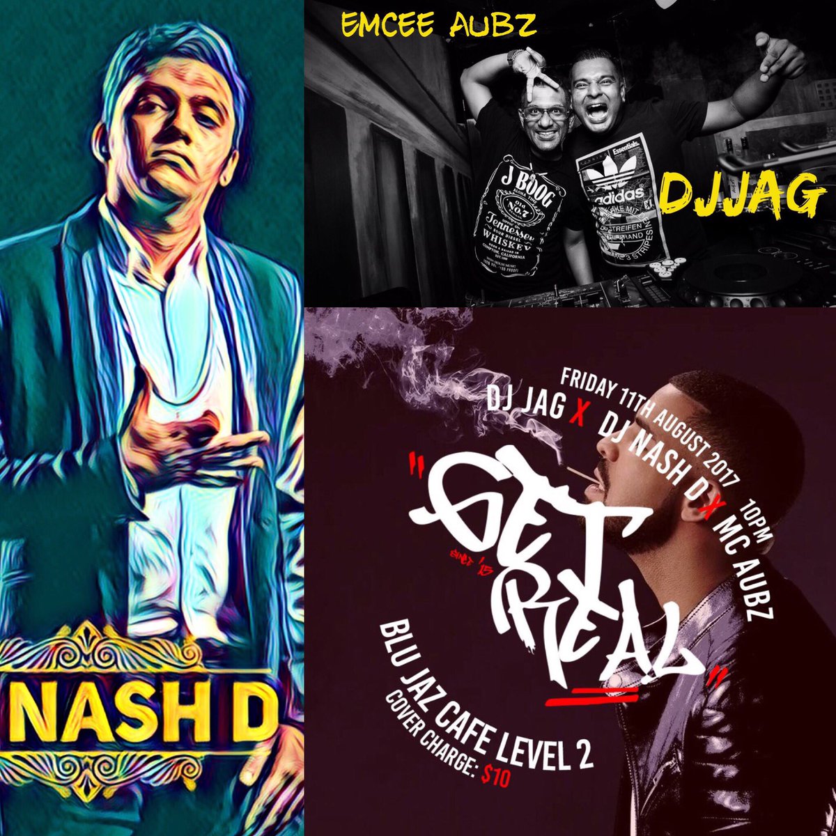 Mc_Aubz65's tweet photo. This Friday I'm on the mic feat @djnashd and #jag #getreal #imemceeaubz #plus65crew @BlujazCafe singapore https://t.co/c8vVzAeHy0