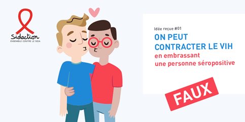 Sidaction's tweet photo. 15% de Français pensent encore que le #VIH peut être transmis en s’embrassant : on compte sur vous pour la prévention cet été ! https://t.co/0GwxtYcGlc