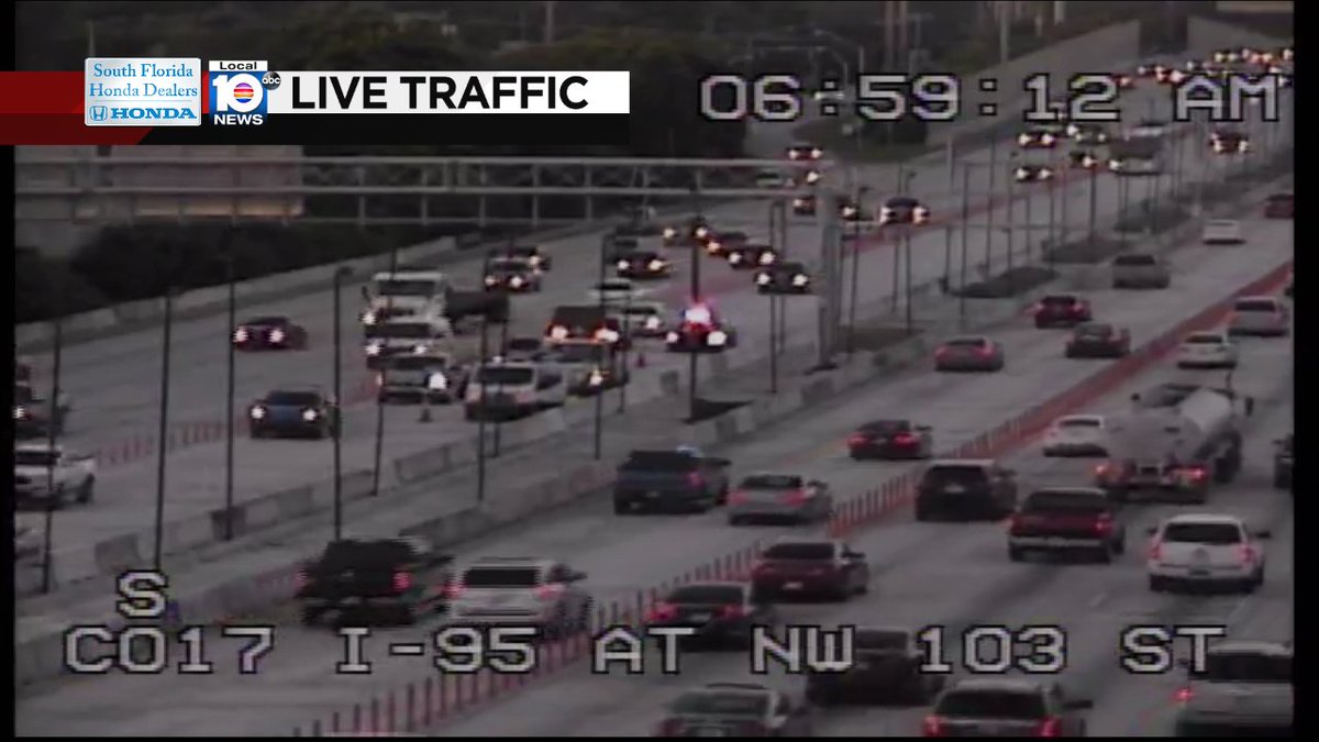 Broken Down Car on I-95 NB Express at NW 103rd St #traffic https://t.co/Mhx7tc7fLB