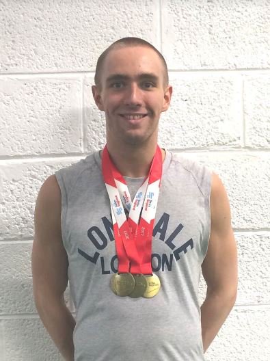 JerseySportFd's tweet photo. Thanks for bringing up your GOLD medals  🥇🥇🥇 to the Performance Programme yesterday Sol! Proud to have you as a member of #TeamJSF @njegou16 https://t.co/lQdpSt3ZfD