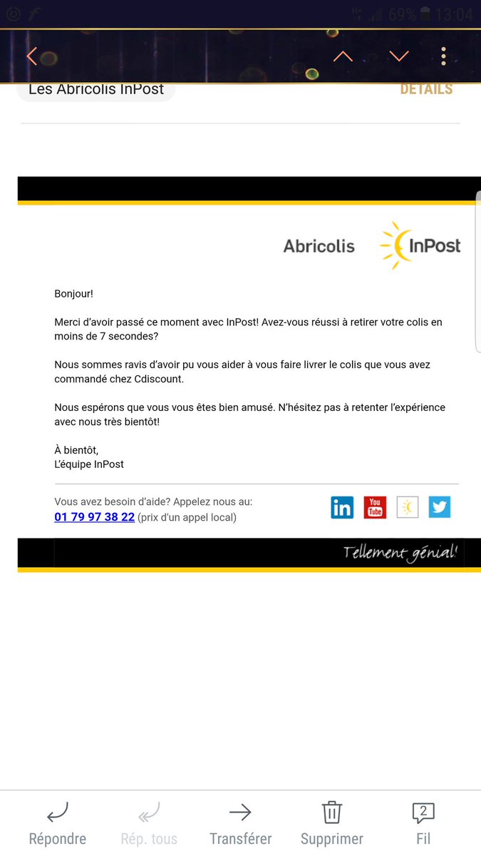 arsentchatcheur's tweet image. Hey hey #abricolis #npost  ils ont la 4g++ eux 👍.
Retirer son colis h24 en qq seconde le top