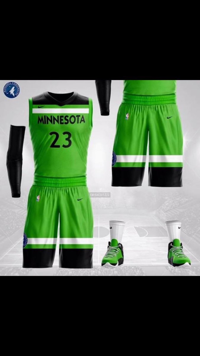 timberwolves jersey green