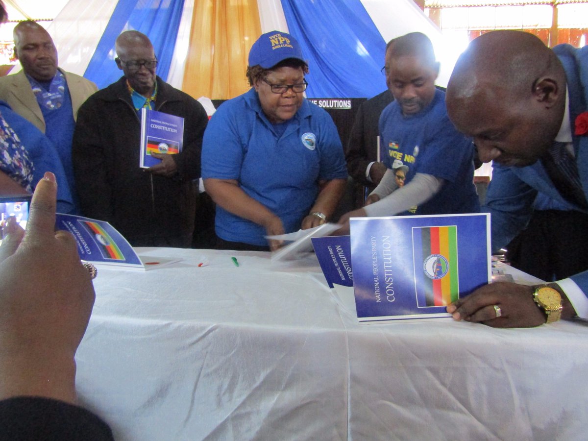 The signing of the NPP constitution