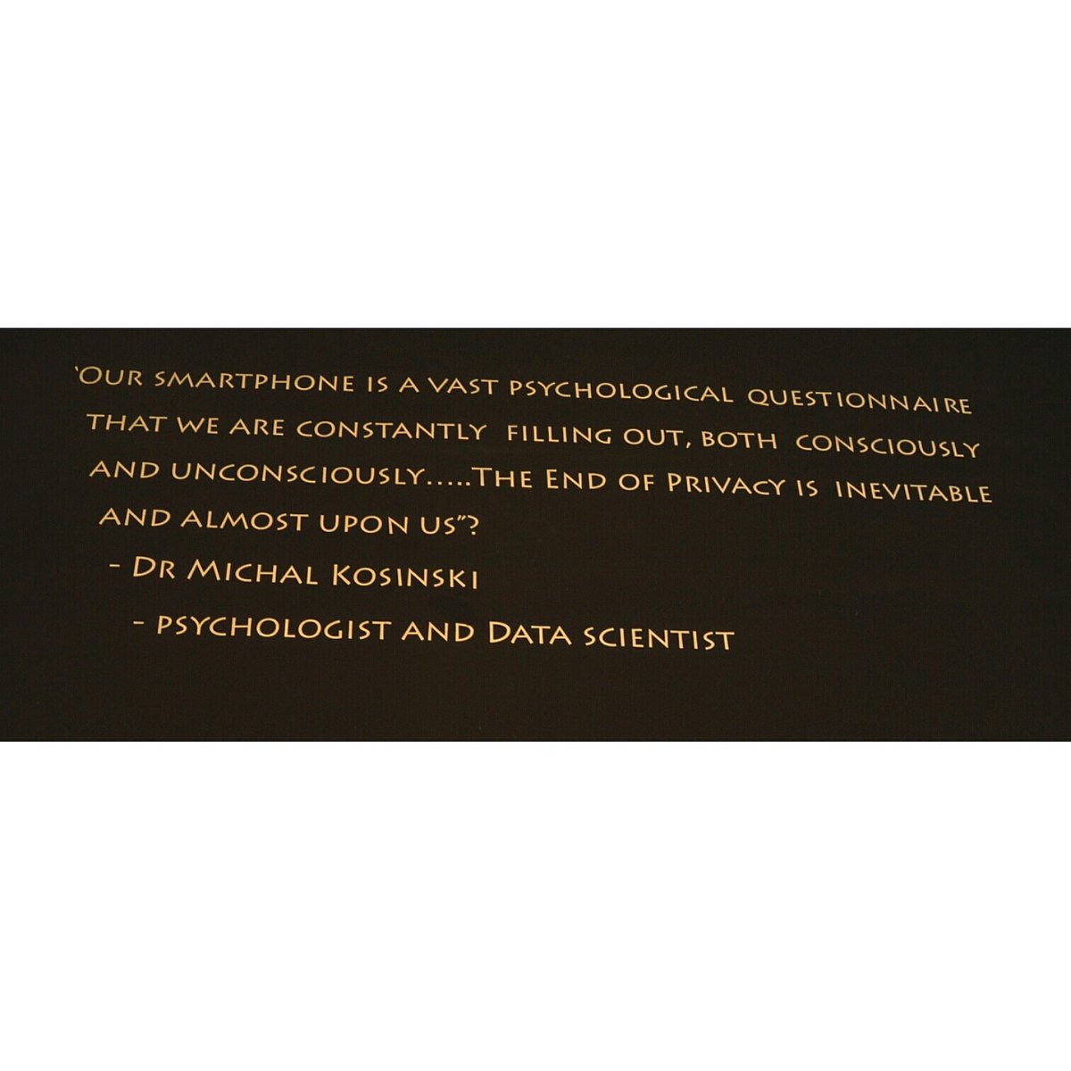 janefrere's tweet image. Words as part of  #protestmaskproject #art installation @Summerhallery of warning #BigData #datamining  #psychometrics #Trump #Brexit
