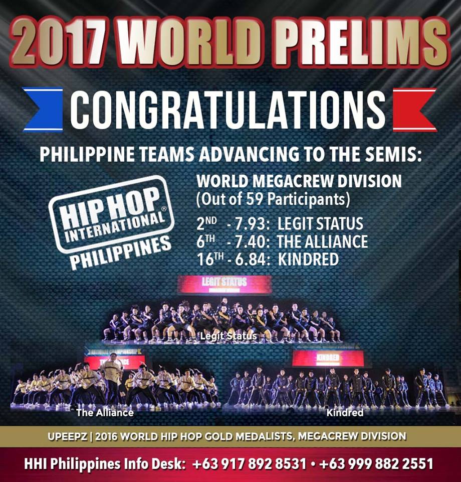 U_Lifestyle_XPh's tweet image. Congratulations to our Junior &amp;amp; MegaCrews advancing to the Semis!!! Varsity &amp;amp; Adult Prelims coming up,12MN, PH Time. #HHI2017 #GoforGold2017