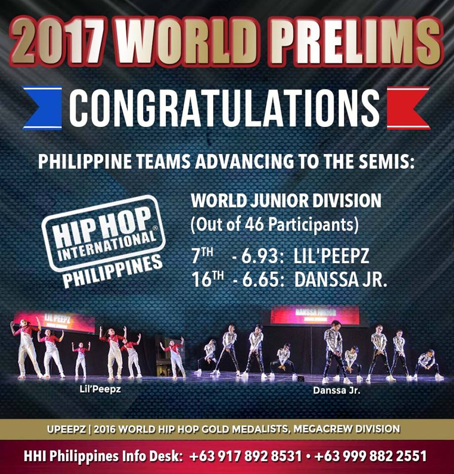 U_Lifestyle_XPh's tweet image. Congratulations to our Junior &amp;amp; MegaCrews advancing to the Semis!!! Varsity &amp;amp; Adult Prelims coming up,12MN, PH Time. #HHI2017 #GoforGold2017