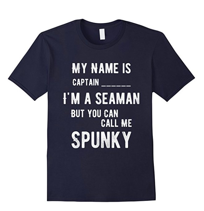 Smiley_Woo's tweet photo. #Spunky The #Seaman Funny Chat Up Line T-Shirt
https://t.co/uiNRe6VSvj https://t.co/i2m8qGjL5N