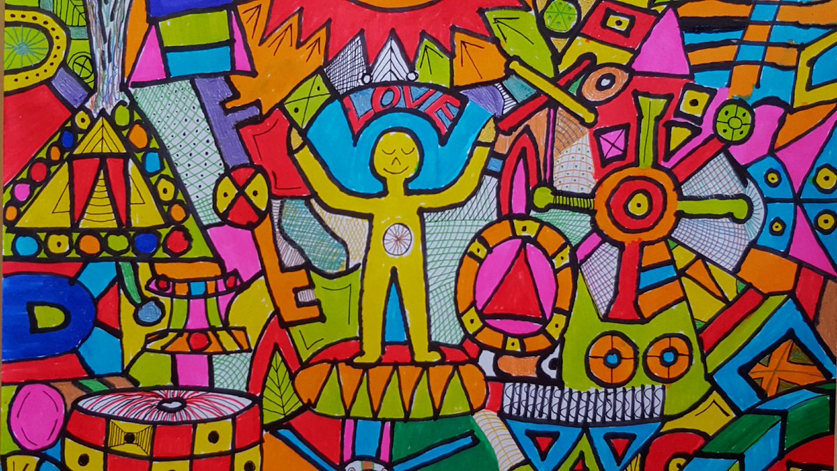 martinkeenan's tweet photo. 'Psychodelic Love' #outsiderart #psychodelic #abstract #madeinbrighton https://t.co/l4m9XHasf0