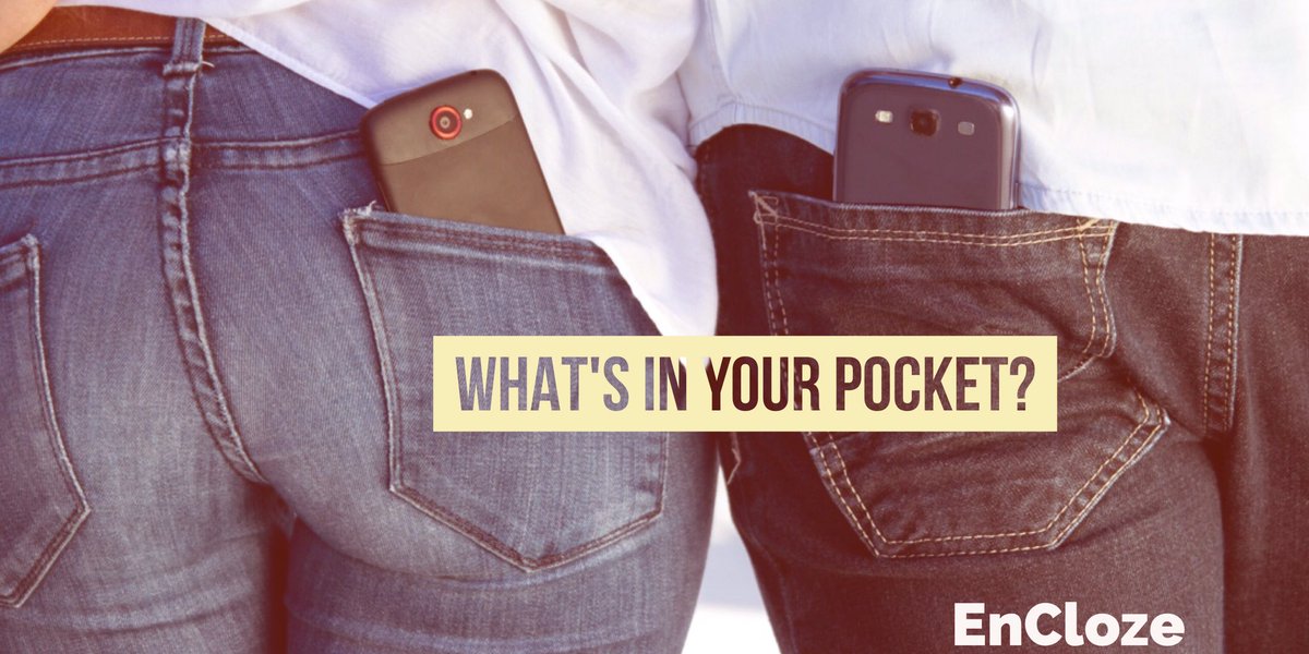 EnCloze's tweet photo. What's in your pocket #ItsAppingNow #mobile https://t.co/ZoEQVlwo58
