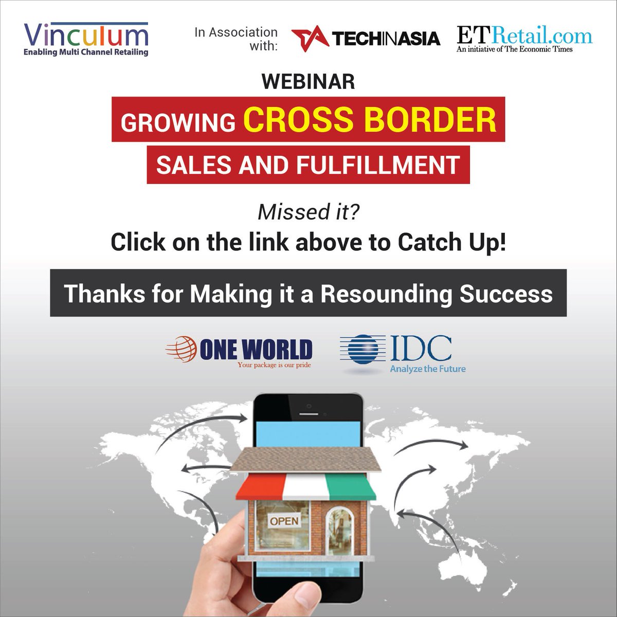 Vin_Omnichannel's tweet image. Thanks for attending our webinar on #CrossBorder Commerce
Missed It? Catch up here - goo.gl/vs86gE
#GrowthHacks #eCommerce #Retail