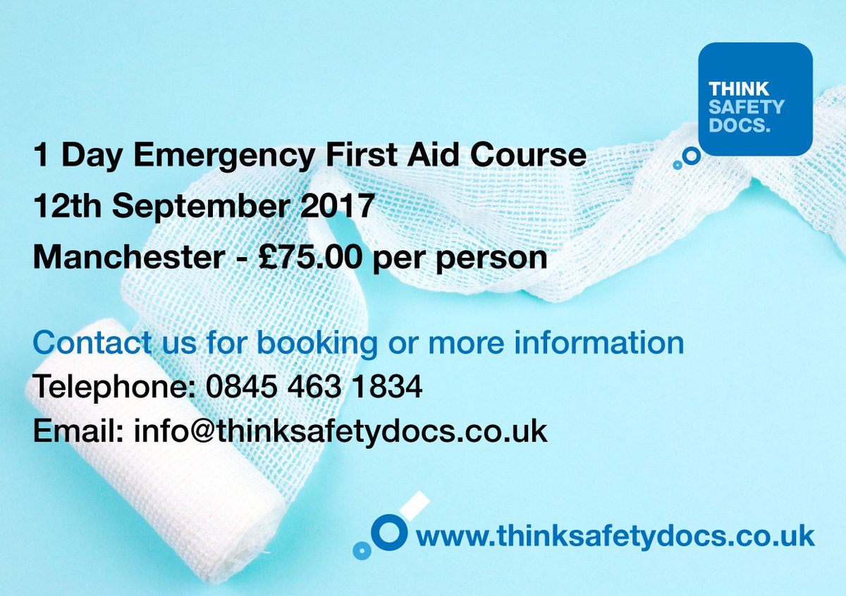 ThinkSafetyDocs's tweet image. Call now to book!