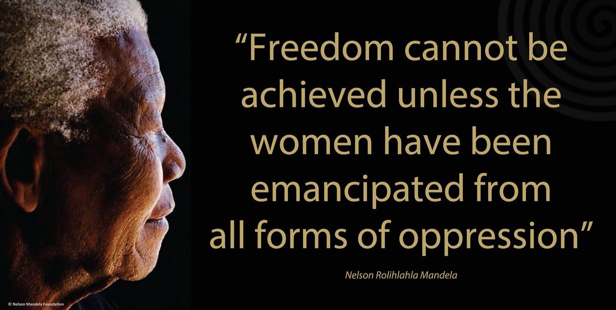 ElvisPresleyOne's tweet photo. "Freedom cannot be achieved unless the women have been emancipated from all forms of oppression" #NelsonMandela
#WomensDay https://t.co/VRyL8MzYyB