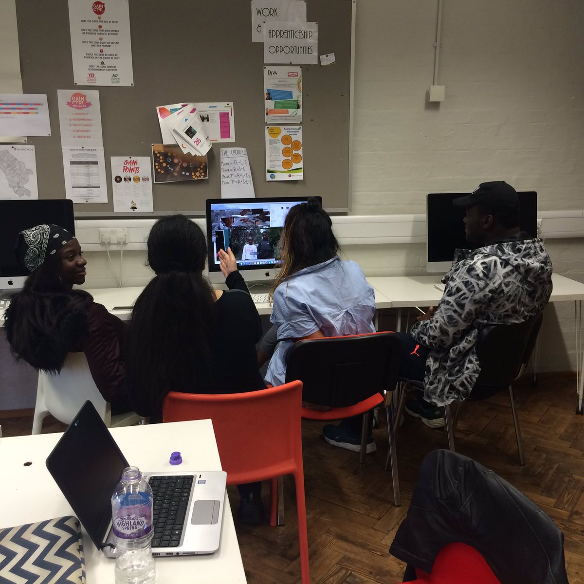 LaunchpadLDN's tweet photo. Some of our Reporting Team looking at footage from our visits to @LaunchpadLDN projects. More happening this week! https://t.co/b3wLIwD7Uf