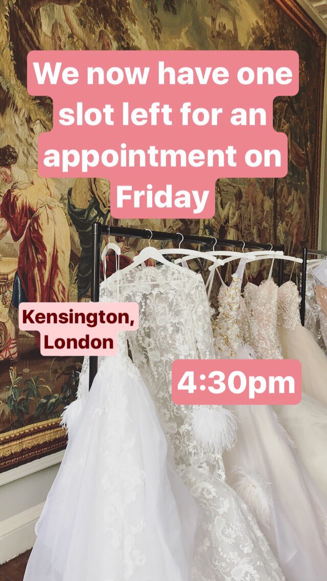 Email: info@ruthmilliam.com to book! #WeddingWednesday #weddingevent #wedding #weddingdress #engaged #bride