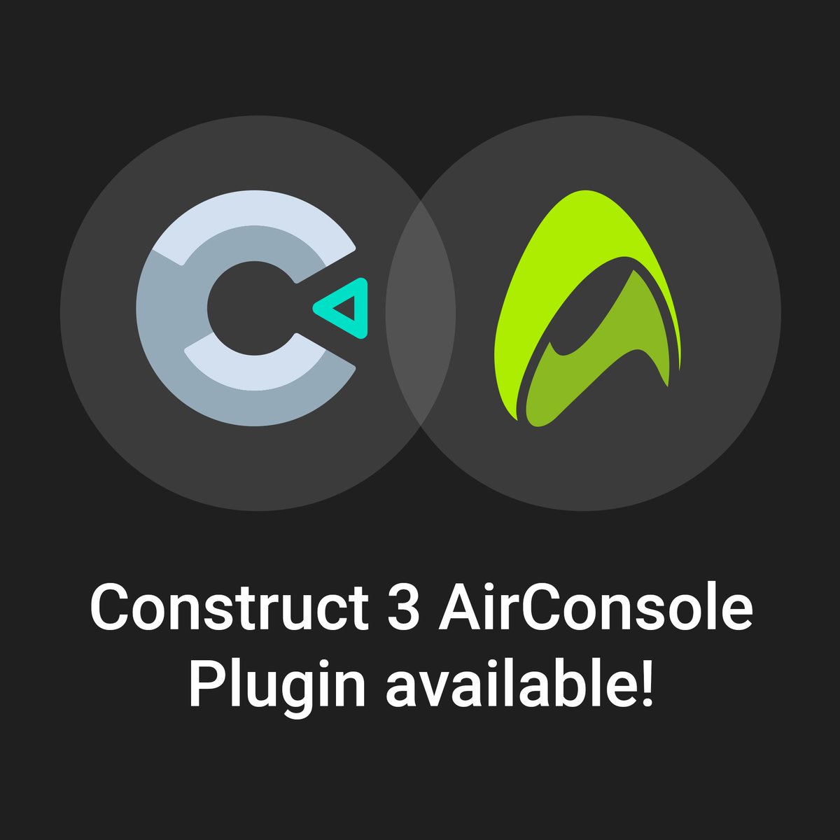 AirConsole's tweet photo. YAY! New AirConsole plugin for #Construct3 was just released. Grab it here: https://t.co/QcqNkd8m59 #GameDev #Contruct2 @ConstructTeam https://t.co/lKiL8mD5X0