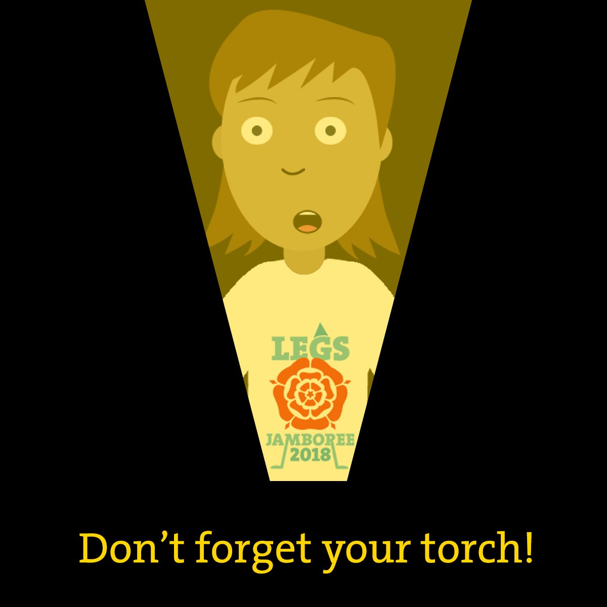 LEGSJam's tweet image. Frankie wants to know what you can't live without when you're camping! Frankie never goes anywhere without a torch!