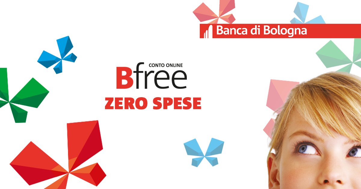 bancadibologna's tweet photo. Bfree: un #contoonline #zerospese che non dimentica la presenza di professionisti in filiale pronti a supportarti. https://t.co/uBpcB0P2f6 https://t.co/G45ViKhbGW
