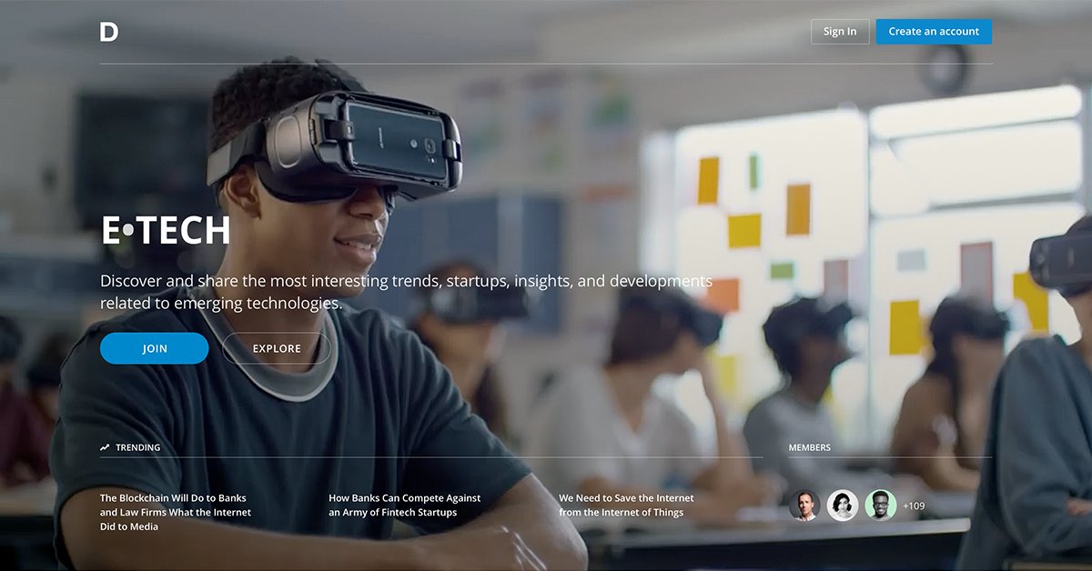 dotdotworld's tweet image. There are already expert platforms on topics like startups, investments, or blockchain. Create your own platform at DOT.world.