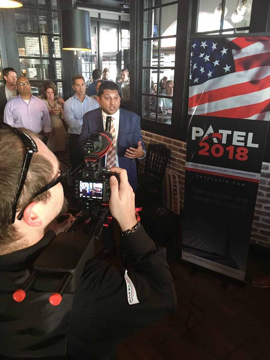 SamAtElevate's tweet photo. .@pateltimes sharing his platforms for his campaign for County Commissioner: Economic Development, Tourism, Transportation, &amp; Education. https://t.co/tA8mddB1Gv
