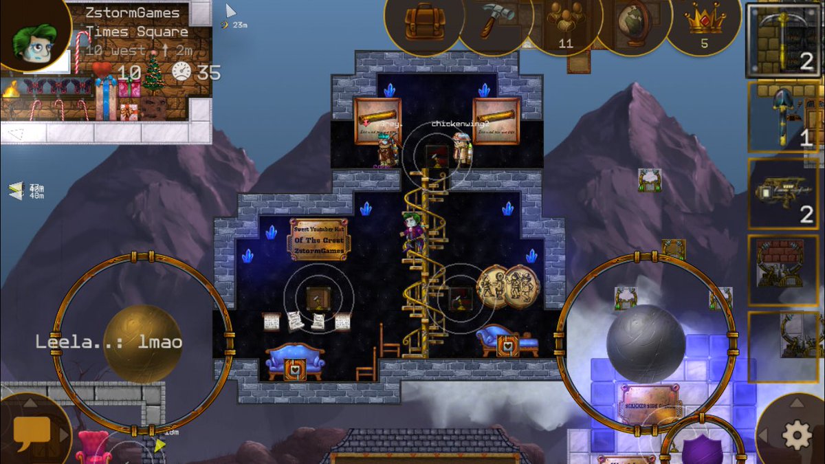 ZstormVR's tweet image. Thanks To Mofc1991 I Was Able To Build A Cool Hut In Times Square! Go Check It Out! #deepworld #mmo #freetoplay #free #crystals #paintings