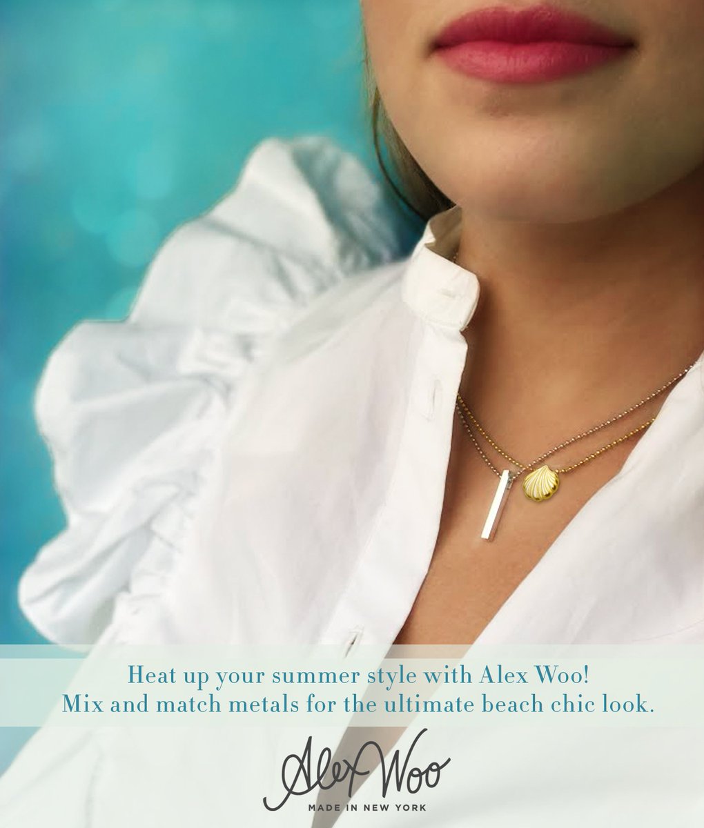 ThatsJared's tweet image. Heat up your #SummerStyle with #AlexWoo! Mix and match metals for the perfect beach chic look!
bit.ly/2hJTYG0