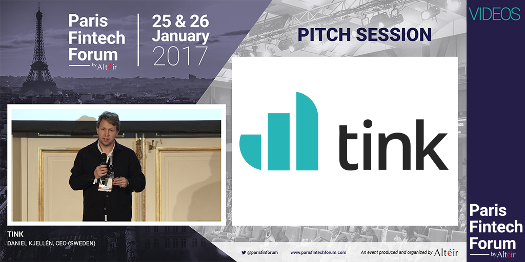 ParisFinForum's tweet photo. Video of @Dkjellen, CEO @tink now available! Pitch at Paris Fintech Forum 2017! #PFF17 https://t.co/eml3bTl12O https://t.co/dsooG0Vk0U